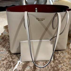 Kate Spade shopper brand new beautiful taupe color.